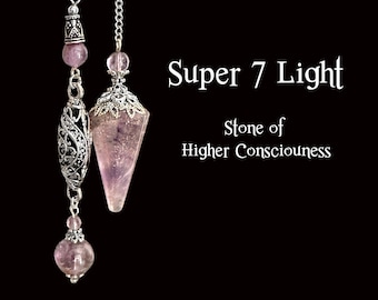 Light Super Seven Pendulum, High Vibration Healing Energy