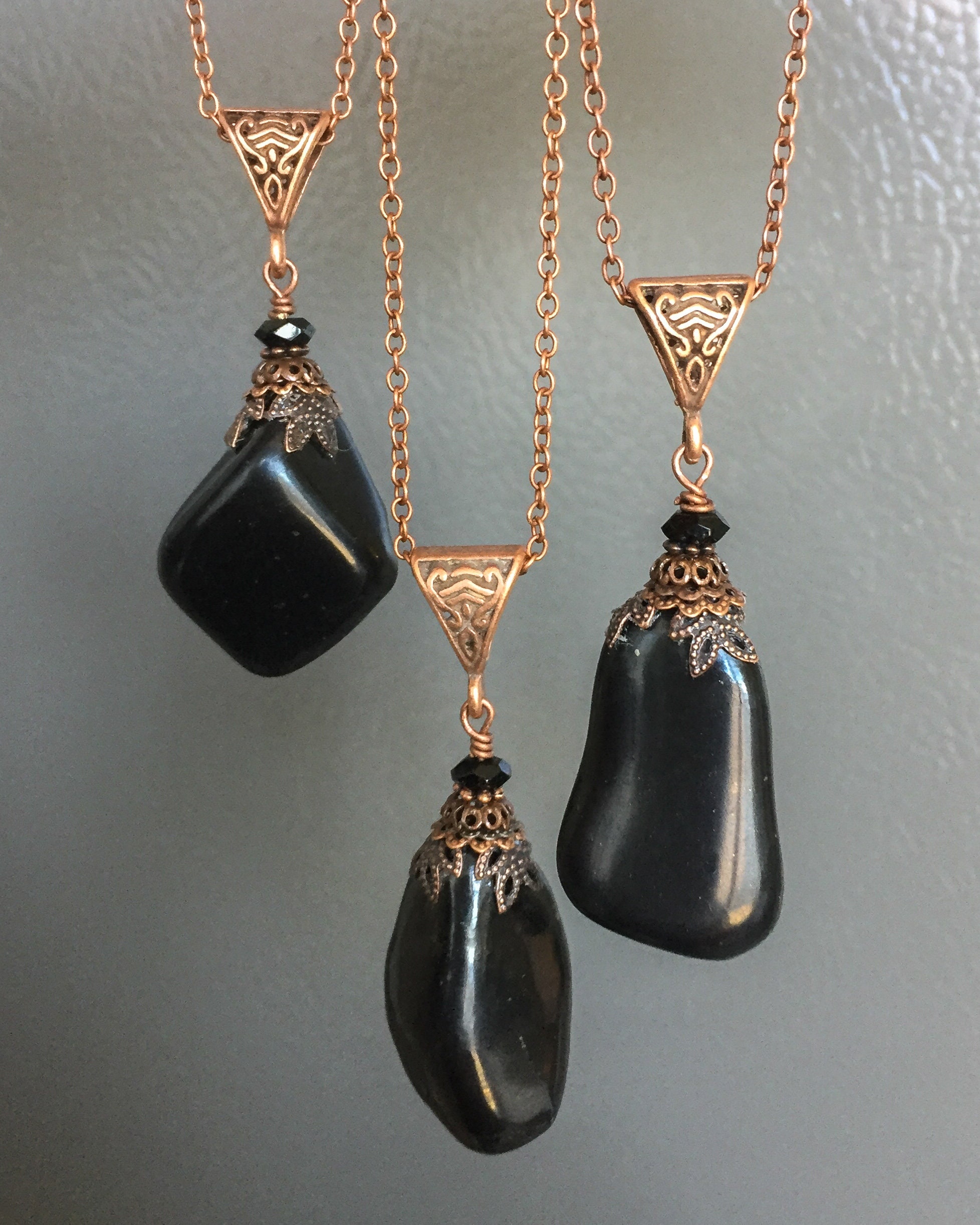 Ciondolo Di Shungite Con Incisione Albero Della Vita | Pietra 3 X 0,3 - Foto 2