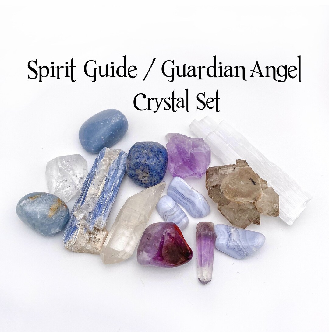 Connect With Your Spirit Guides & Guardian Angels Crystal Set, Medicine ...
