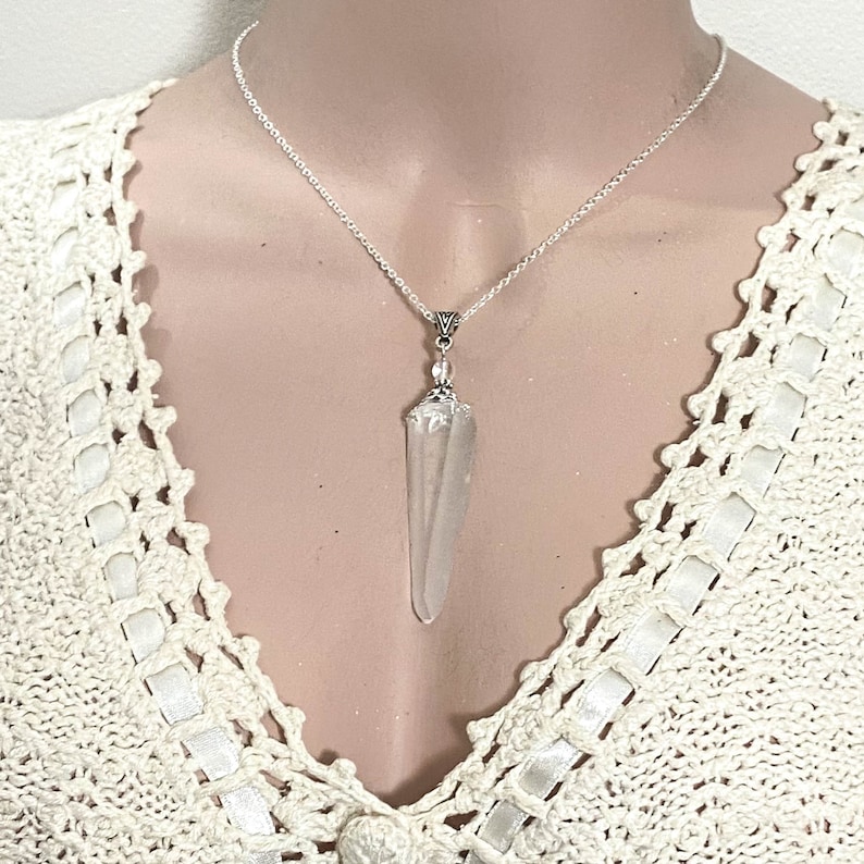 Lemurian Seed Pendant, Empathic Warrior Crystal, Ancient Wisdom, Divine Feminine, Clarity, Crystal Necklace image 3