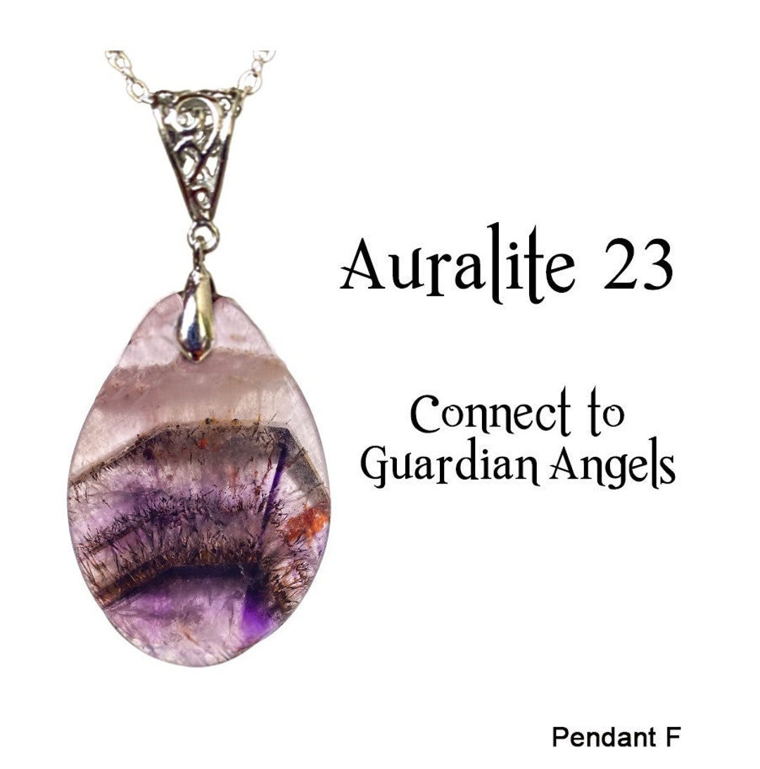 Auralite 23 Pendant Rare Powerful Healing Necklace Connect to Guardian Angels Jewelry Etsy Australia