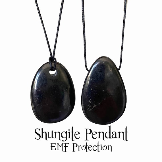Shungite Pendant 'The Stone Of Life' Healing Necklace, EMF Protection Jewelry, Purifying Detoxifying Miracle Stone