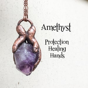 Lucky Talisman Rare Fairy Stone Electroformed Copper Necklace Natural Clay Glacial Concretion Goddess Stone Health /& Prosperity Jewelry