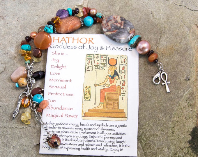 Goddess Hathor Bracelet Goddess of Joy & Pleasure Goddess Etsy