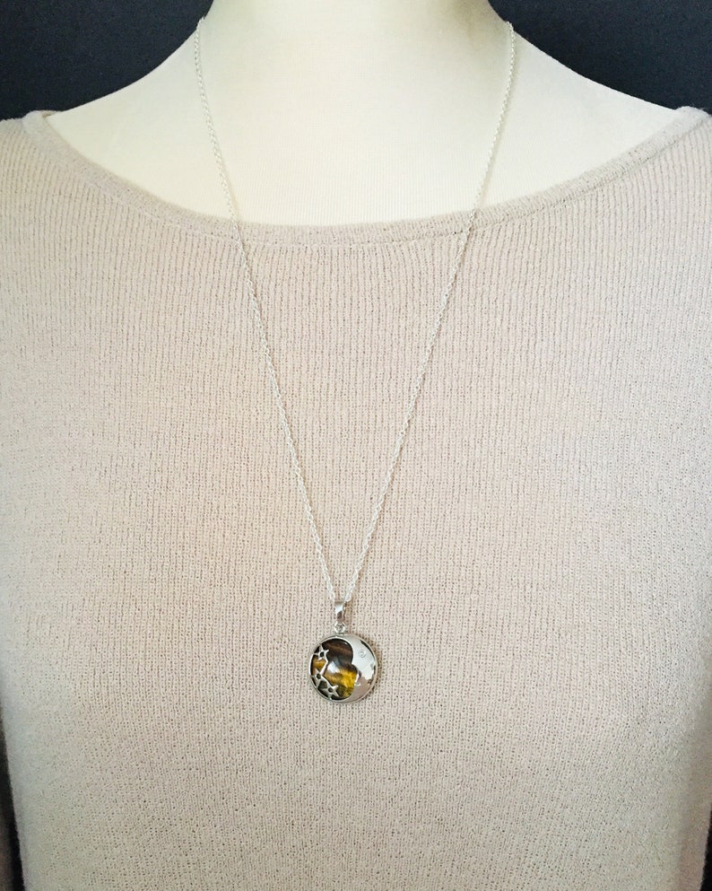 Tiger\u2019s Eye Moon /& Stars Pendant Good Luck Necklace Inner Strength Protection Necklace