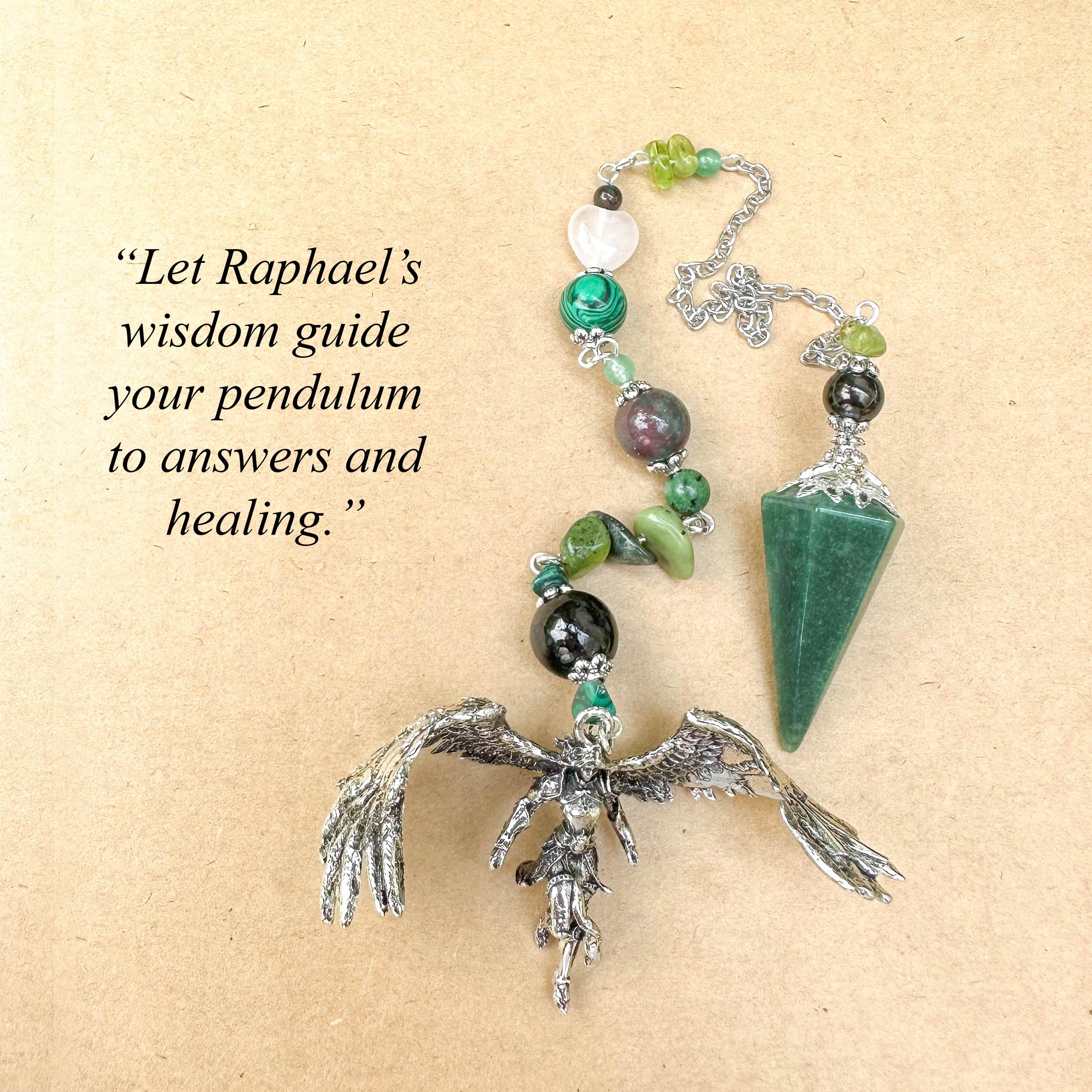Crystal Raphael Aventurine Archangel Raphael Pendulum, Crystal Divination Tool - Etsy