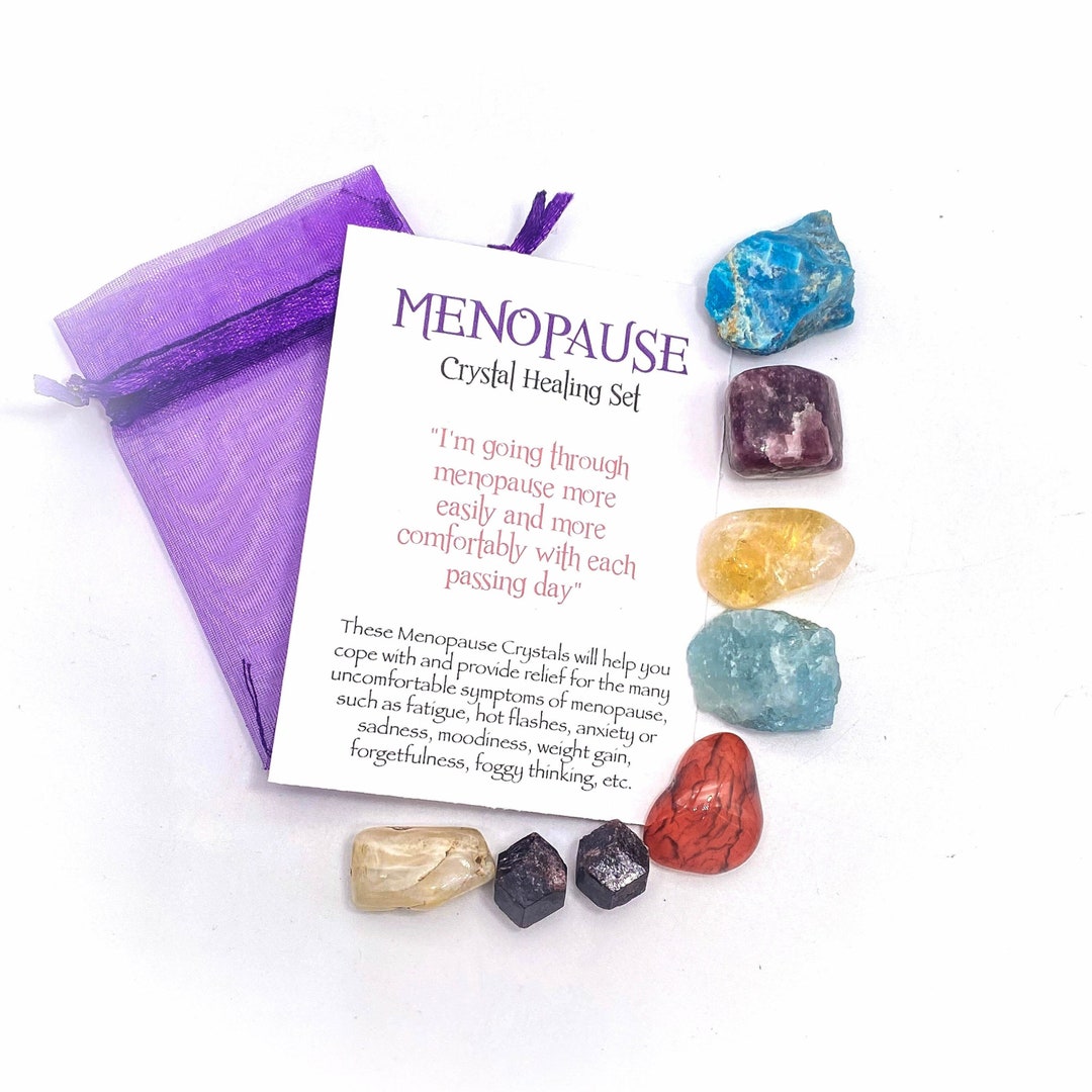 Menopause Crystal Healing Set Crystal Remedy Crystal Etsy