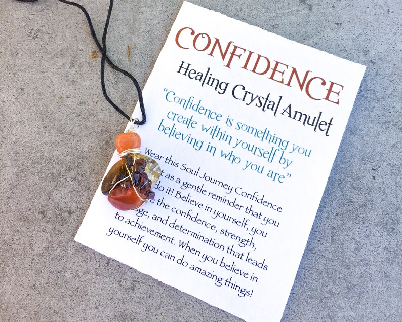 Wire Wrapped Pendant OOAK Earth Friendly Natural Healing Eco Fashion Gift Small Confidence Amulet