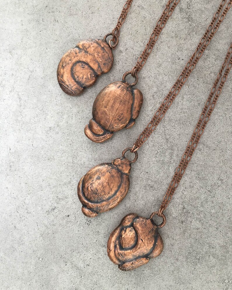 Health /& Prosperity Jewelry Lucky Talisman Rare Fairy Stone Electroformed Copper Necklace Goddess Stone Natural Clay Glacial Concretion