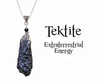 Tektite Pendant, Extraterrestrial Energy, Meteorite Impact, Wisdom, Abundance, Good Luck, Synergy 12
