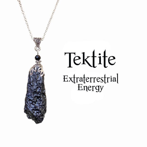 Tektite Pendant, Extraterrestrial Energy, Meteorite Impact, Wisdom, Abundance, Good Luck, Synergy 12