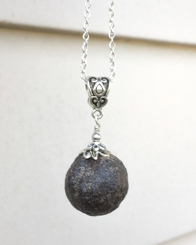 Shaman Stone Pendant Moqui Marble Protection Necklace Ancient and Wise Meditation Stone Boji Stone Meditation Necklace
