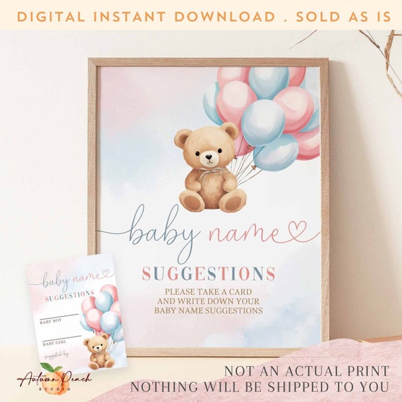 Names Boy Blue Teddy Bear Names Blue Brown Celebrity Baby Names, Teddy Bear  Baby Shower Boy Name