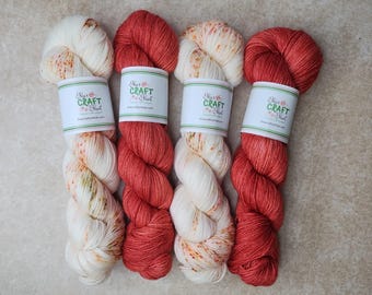 Hidden Gems Hand Dyed Merino & Bamboo Fingering Weight Yarn