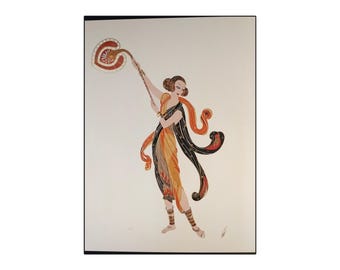 Erte Classic Art Deco Print, Alphabet Series 