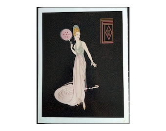Erte Classic Art Deco Print, Alphabet Series 