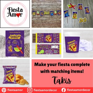 Recuerdos de Takis, Etiqueta de algodón de azúcar de Takis, Fiesta de Takis, Fiesta de cumpleaños de adolescentes, Cumpleaños de Takis imagen 5