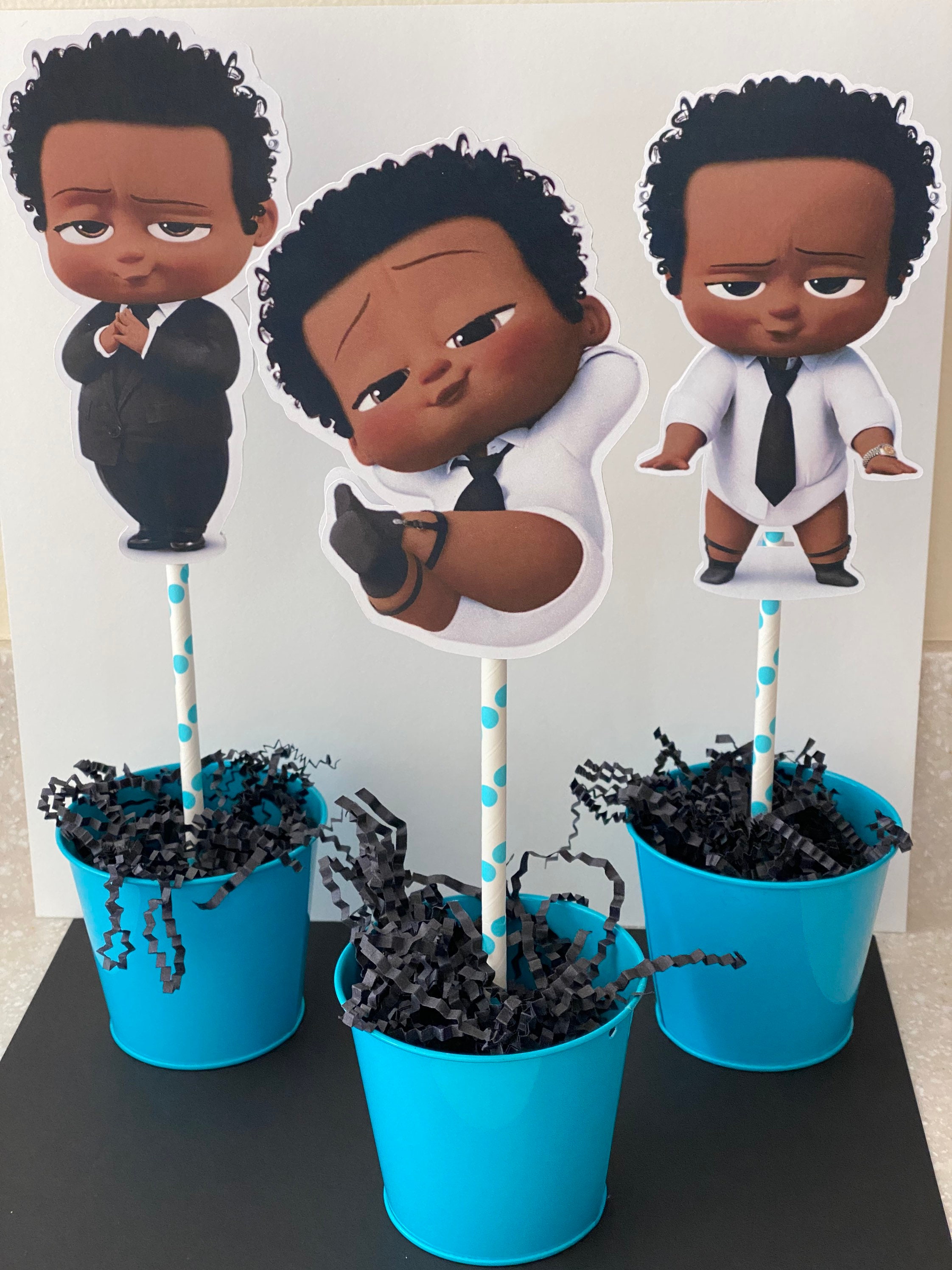 Boss Baby Boy Centerpieces Boss Baby Birthday Party Decor Etsy