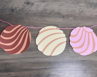 Concha-babybanner, Concha-banner, Concha-babyshower, Concha-feestdecor, Concha-themafeest, Conchita-feest, Conchita in de oven