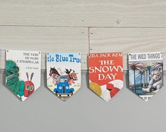 Digitale verhalenboekbanner, babyshower boeken, verjaardag eerste hoofdstuk, verjaardagsversieringen verhalenboek