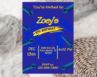 Blue Takis Birthday Invitation, Blue Takis Party, Teen Birthday Party