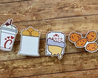 Chicken Party, Chicken Decorations, Chicken Banner, Chicken First Birthday, Lil Nugget Birthday