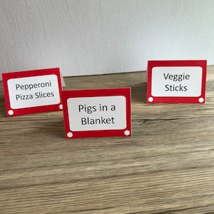 Toy Story Food Table Tents, Toy Story Decorations, Toy Story Birthday, Toy Story Theme