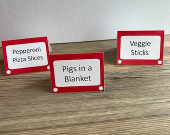 Toy Story Food-Tischzelte, Toy Story-Dekorationen, Toy Story-Geburtstag, Toy Story-Thema