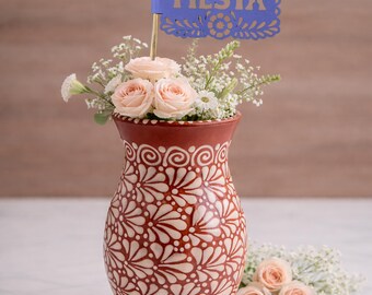 Centro de mesa para la primera fiesta, Centro de mesa para la primera fiesta de papel picado, Decoraciones para la primera fiesta, Decoraciones para el primer cumpleaños