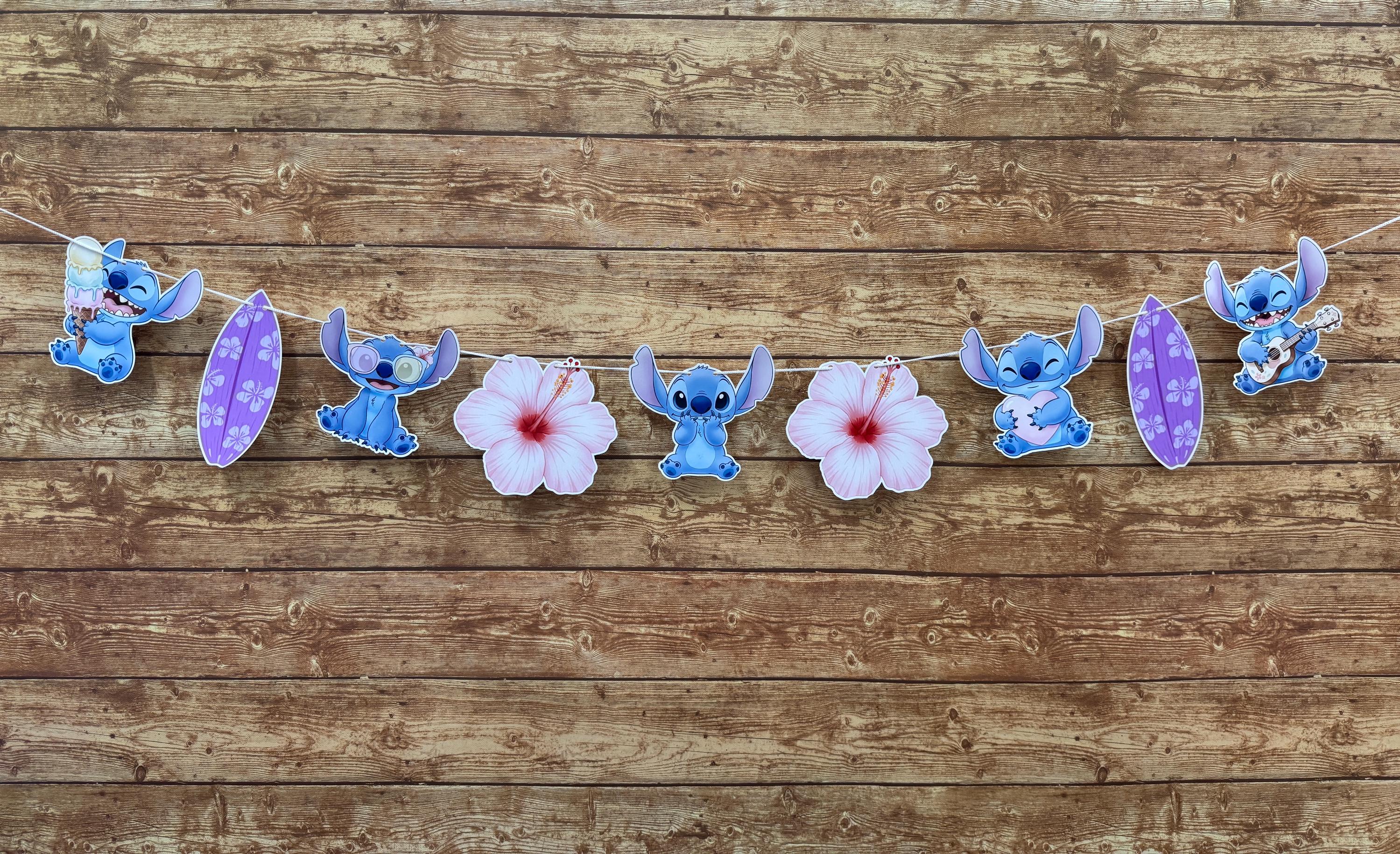 Stitch Party Banner, Stitch Decorations, Stitch Birthday Decor, Stitch ...