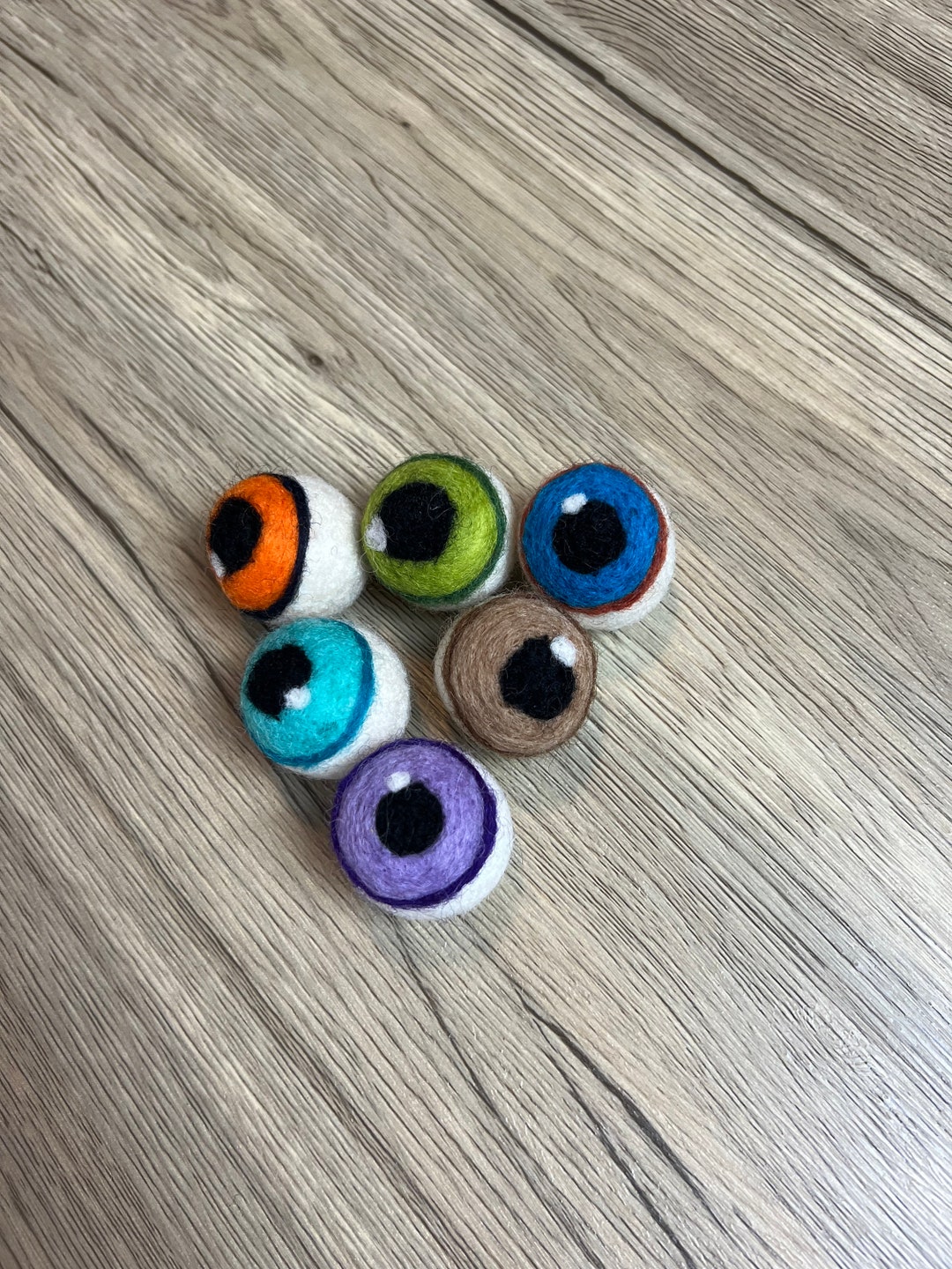 Felt Eyeballs Halloween Felt Balls Felt Ball Garland Etsy