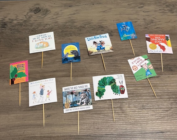 Book Baby Shower, First Chapter Birthday, Storybook Cupcake Toppers, Storybook Birthday Decorations