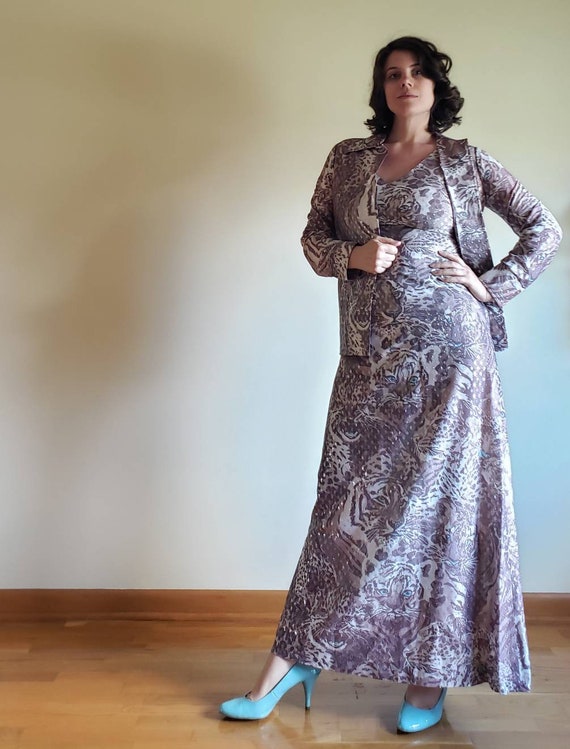 1970's Tiger 2-Piece Dress- 10/12