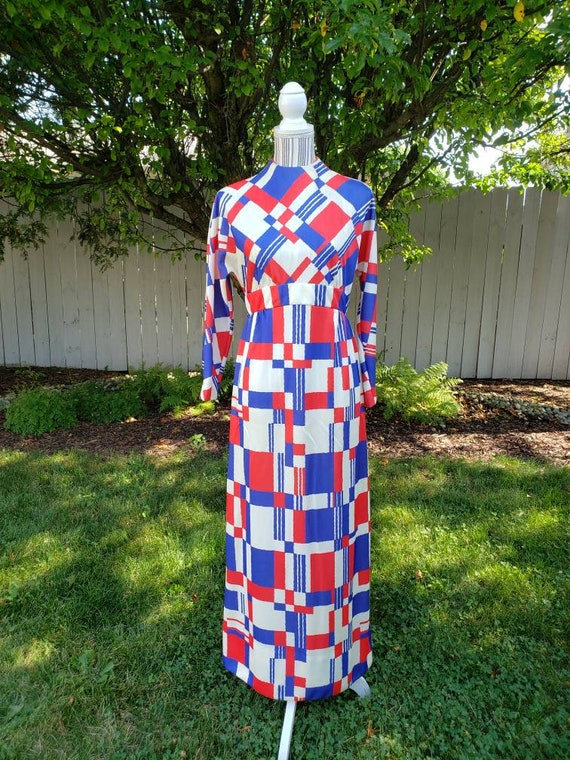 1960s Maxi Dress . Small - image 1