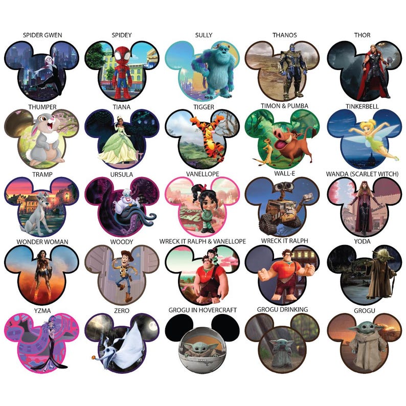Disney Characters Personalized Cruise Door Magnets 1000+ Choices image 7