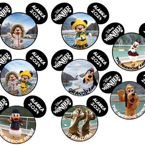Alaska Cruise Mickey Minnie Goofy Donald Personalized Disney Cruise Door Magnet