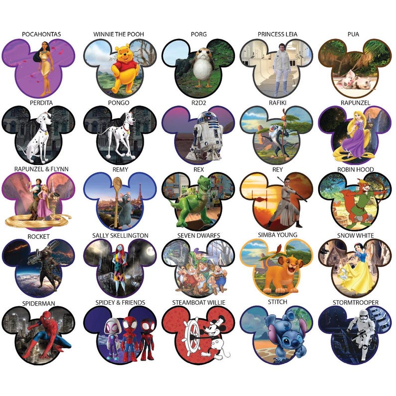 Disney Characters Personalized Cruise Door Magnets 1000+ Choices image 6