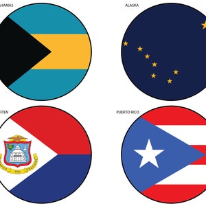 Country Flags Cruise Door Magnet