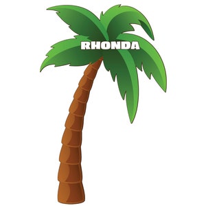 Palm Trees Personalized Cruise Door Magnets