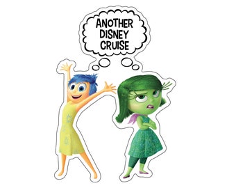 Joy and Disgust Inside Out Cruise Magnet