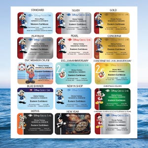 Imán personalizado para puerta de crucero de Disney Cruise Line "La Llave del Mundo" (7,6 x 12,7 cm)