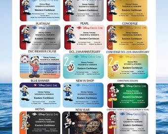 Disney Cruise Line Key to the World Personalized Cruise Door Magnet 3x5"