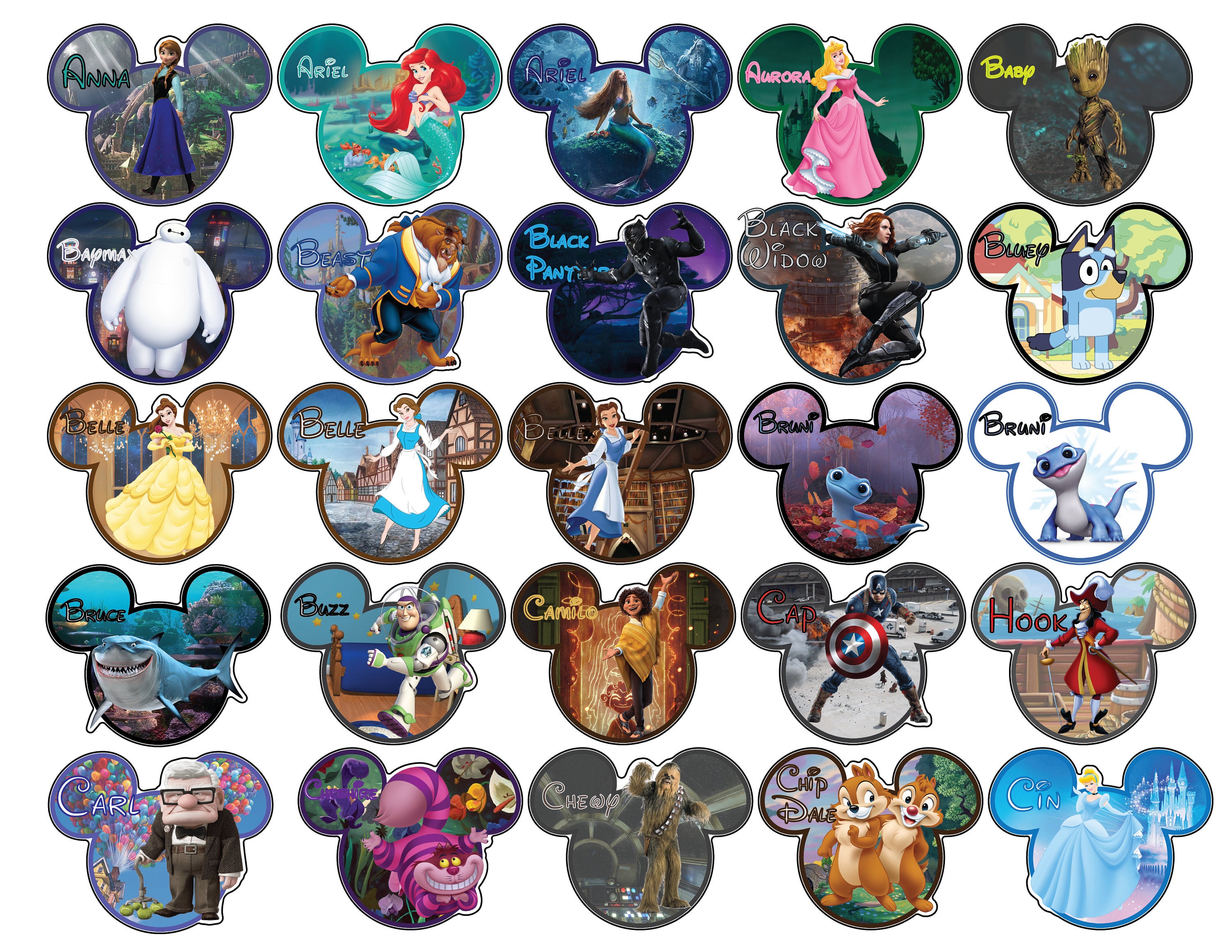 Disney Characters Personalized Cruise Door Magnet -  Sweden