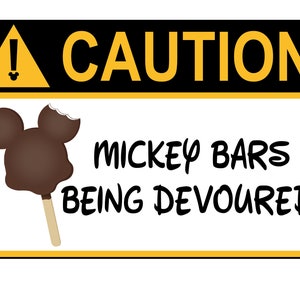 Mickey Bar Cruise Door Magnet XL, medium, or small