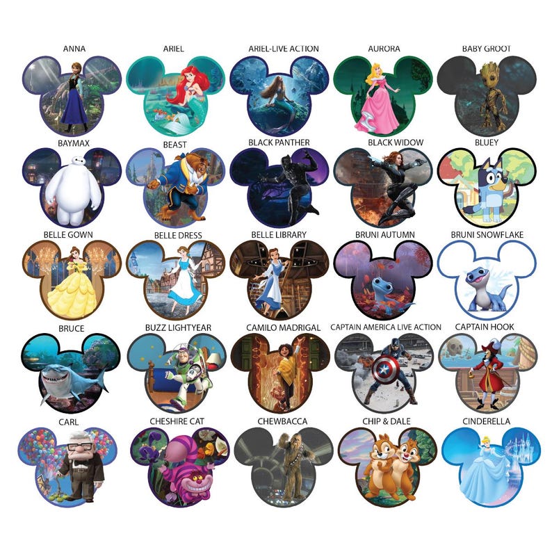 Disney Characters Personalized Cruise Door Magnets 1000+ Choices image 1