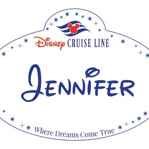 Disney Cruise Line Name Tag Personalized Disney Cruise Door Magnet - Etsy