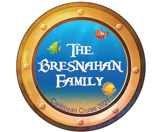Porthole Personalized Cruise Door Magnet