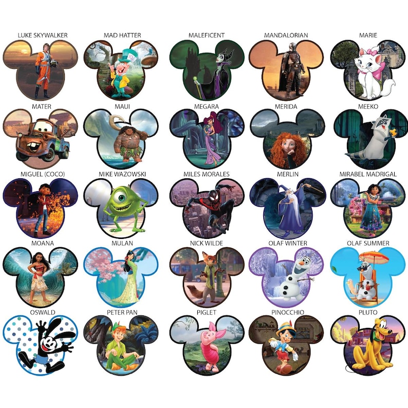 Disney Characters Personalized Cruise Door Magnets 1000+ Choices image 5