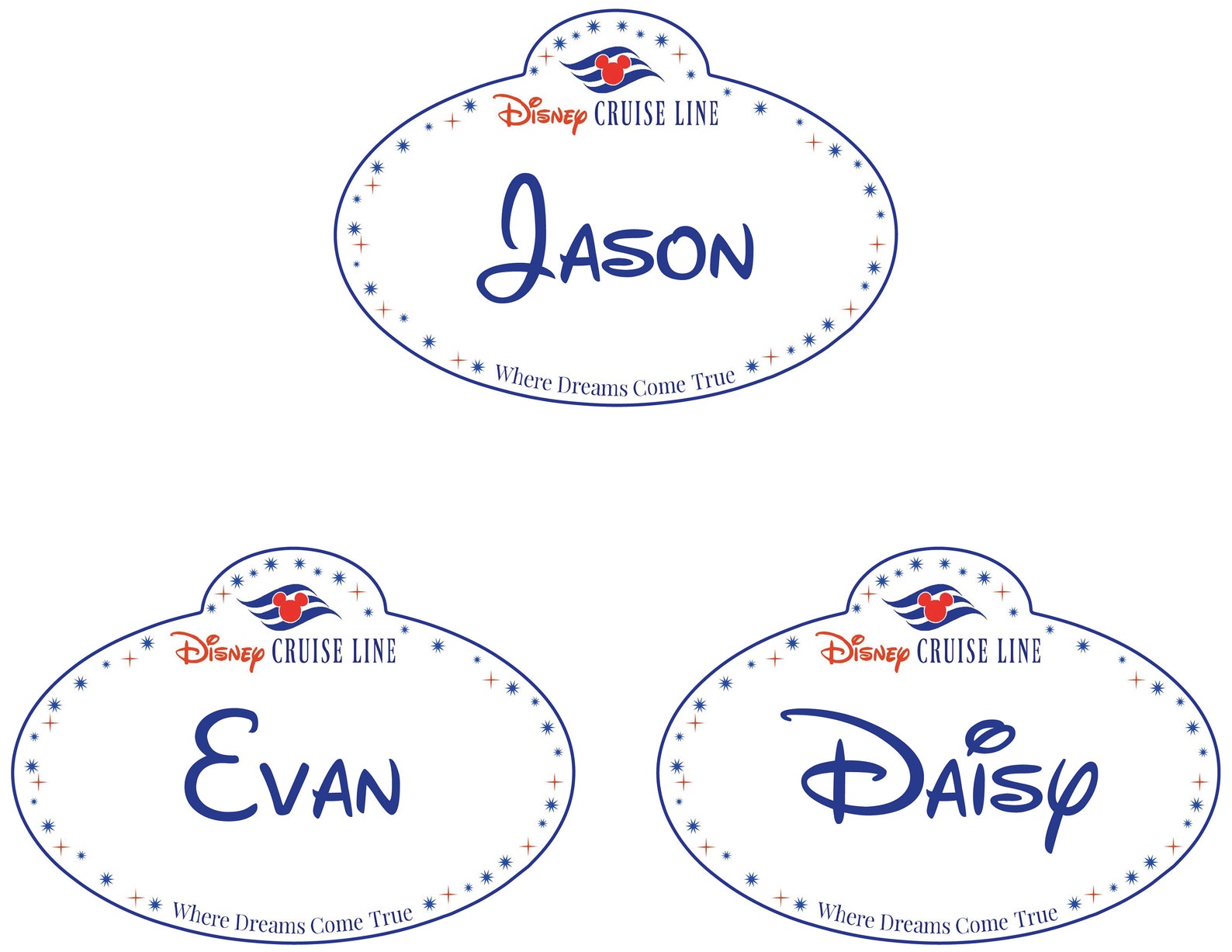 Disney Cruise Line Name Tag Personalized Disney Cruise Door - Etsy