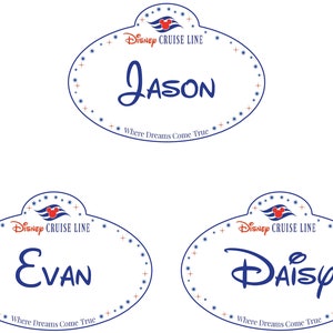 Disney Cruise Line Name Tag Personalized Disney Cruise Door Magnet - Etsy